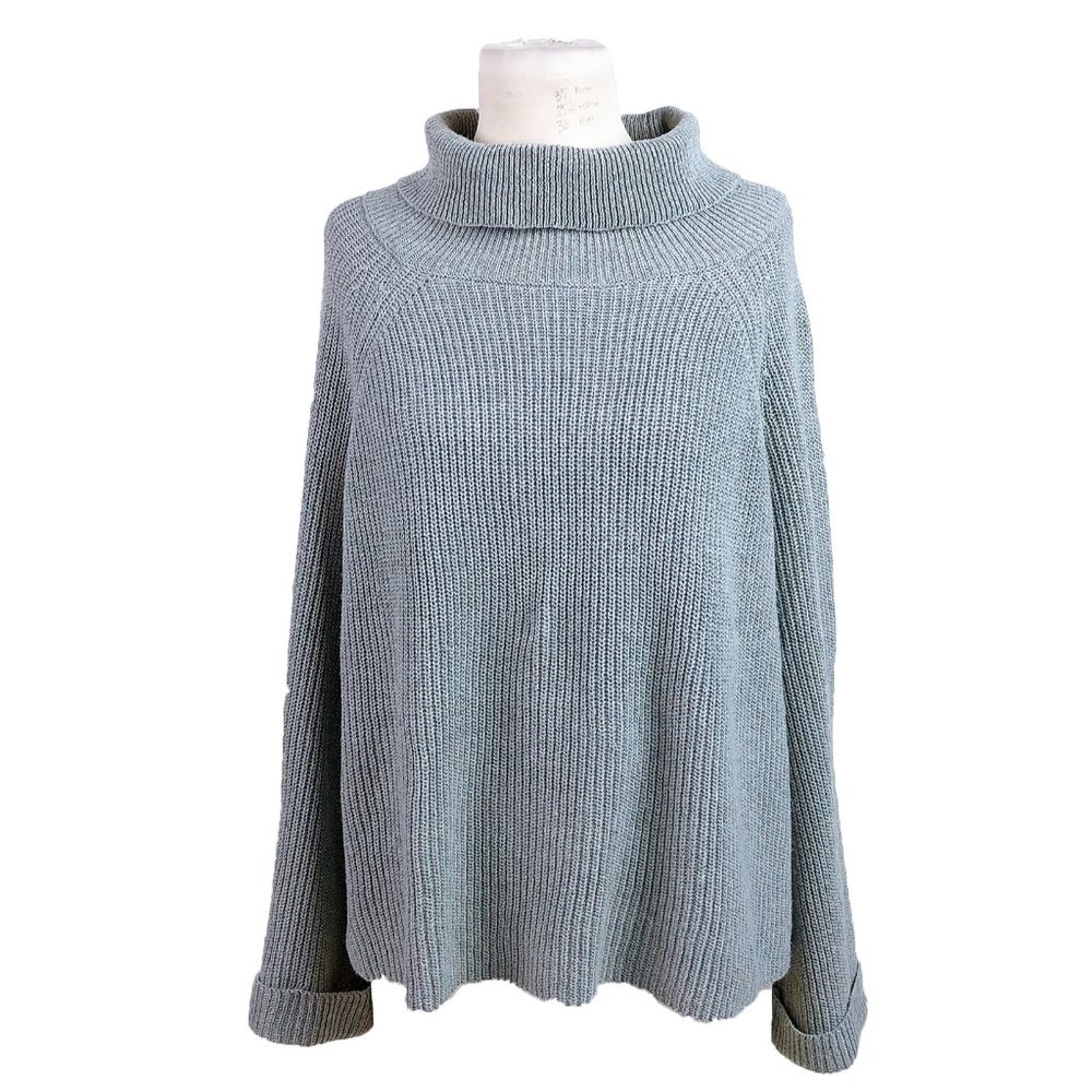Laju Los Angeles S Small Ribbed Knit Pullover Gray